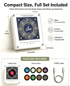 Custom The Quran Magnetic Sticker Fridge Magnet-DIY Music Player NFC Acrylic Material Eco-friendly Customizable Color Design