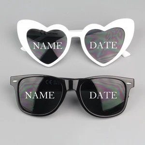 White Black Heart Shaped Sunglasses Bride & Groom Heart Mr Mrs Sunglasses Bridal Bachelorette Beach Wedding Party Supplies