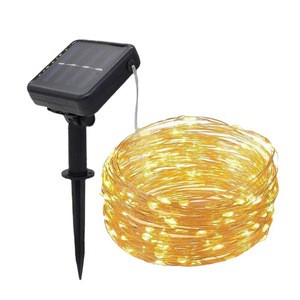 Wholesale Solar Led Christmas Decorative Light Strings Ip65 Plastic Body Outdoor Patio Ground Plug Wire Lights LED Lights