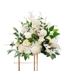 Wedding Flowers White Artificial Rose Peony Floral Centerpieces Wedding Table Decorations No Electricity Required Party Decor
