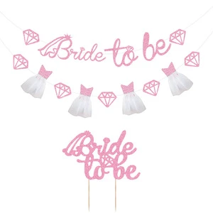 Ychon Bride to Be Theme Wedding Party Decoration Banner Theme Bachelor Wedding Party Decoration Banner Supplies