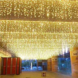 LED Icicle Lights Outdoor Waterproof IP44 Rated Christmas Tree Light Fairy Party Lamp Strings Holiday Decoration