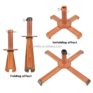 Heavy Duty Rust Resistant Metal Artificial Christmas Modern Adjustable Outdoor Tree Stand Ground Plug Powder Coated Factory