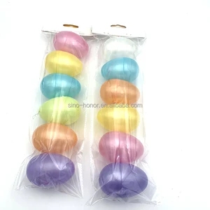 Plastic Easter Eggs PP Material Letterpress Printing Classic Style for Easter Egg Decorating
