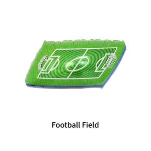 Football Field Shaped Foil Balloons Mylar Soccer Balloon Set for Game Day Party Decorations Sport Theme Birthday Supplies