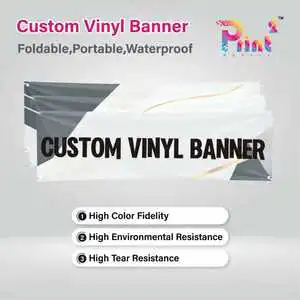Personalized Custom Waterproof Foldable Vinyl Banner for Business Events Birthday Parties-Large Size Digital Printed