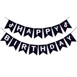 Hot Sale Happy Birthday Party Banner Supplies Tiktok Theme Decoration for Halloween and Chinese New Year