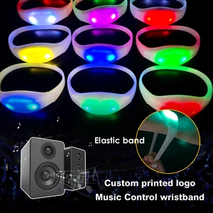 Sound Voice Control Bracelet Led Pulseras Audioritmicas Vibration Concert Party Led Wristband