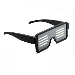 Wholesale Multi-function Led Birthday party Christmas light up sunglasses with led light