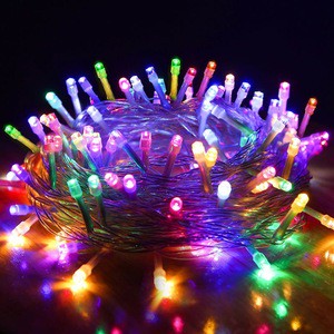 LED String Lights Starry Sky Effect Battery-operated PVC IP44 10 Meters 100 Bulbs Wedding Christmas Decorations Festive Outdoor