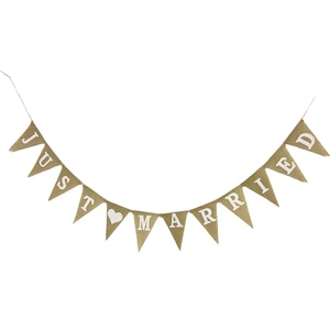 Wholesale Small Wedding Party Plastic Round Pull Flag Banner Golden Dazzling Eco-friendly Non-Toxic Decorations Colorful