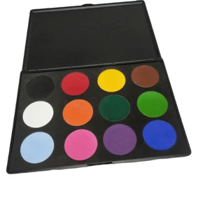 New Arrival Professional Makeup Face Paint Private Label Washable 12 Color Body Paint