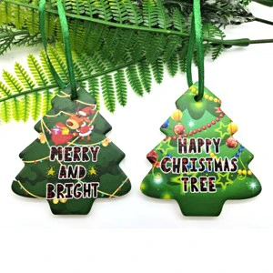 Factory Ceramic Christmas Hanging Tree Ornaments