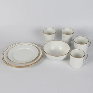 Nordic Phnom Penh Matte White Top Grade Kitchen High Quality Royal Restaurant Party Tableware Set Table Decorations