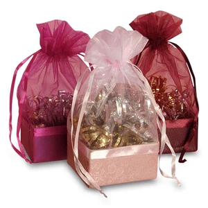 Organza Bags with Box on the Bottom for Party Favors