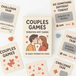 Custom Date Scratch Off Card Night Printing Machine Game With Exciting For Couple Girlfriend Boyfriend Newlywed Wife Or Husband