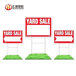 Wholesale Custom Printed 4mm 18x24 Blank Coroplast Sheet Real Estate Open House Campaign Bandit Signs