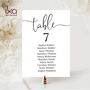 Unique Customized Print Card Board Table Number Cards 1-30 for Wedding & Party Use 4x6
