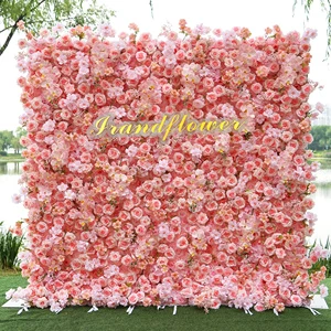 FS-Luxury Wedding Flower Wall Backdrop Elegant Photo Background for Wedding Altar & Party Decor