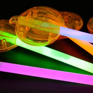 Kids Halloween Party Light-Up Pumpkin Wand Colour Chemical Glow Stick Graduation Decoration