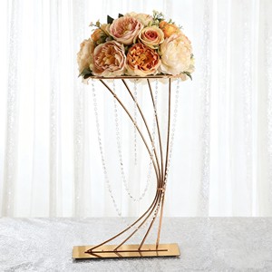 Wedding Party Event Backdrop Stage Decorations Wedding Stands Big Gold Metal Gold square Flower Stand