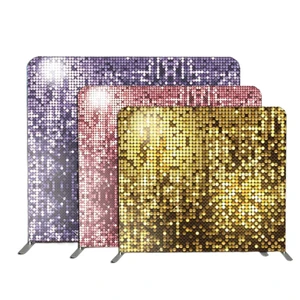 Factory Advertising Event Trade Show Display Exhibition Foldable Portable Removable Straight Wall Tension Fabric Backdrop