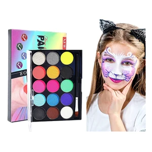 Wholesale Blacklight Glow Luminous Fluorescent Body Paint Water Activated UV Neon Face Painting for Club Makeup