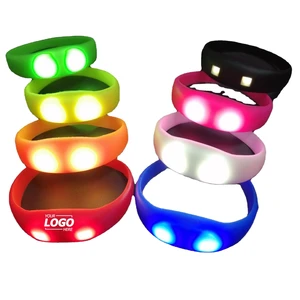 Custom Music & Sound Activated LED Glow Bracelets for Kids & Adults Perfect Party Favors with Flashing LED Wristband