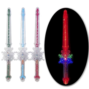 Trending Product 2026 Toys for Children Light up Snowflake Sword 13 Lightsaber Sound Plastic Gift for Kids Birthday Party