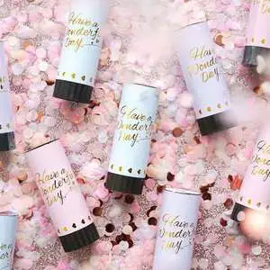 Handheld Party Poppers for Birthday Wedding Graduation Celebration Fun Photo Props Confetti Cannon Festive Decoration Supplies