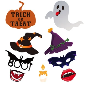 New Cross-border Halloween Party Decoration Photo Props Ghost Festival Screen Printed Funny Atmosphere Customizable Made China