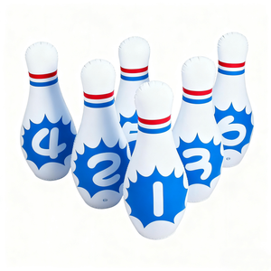 Customizable Indoors & Outdoors PVC Inflatable Bowling Game Set Popular Party Toy for Children Colorbox Design