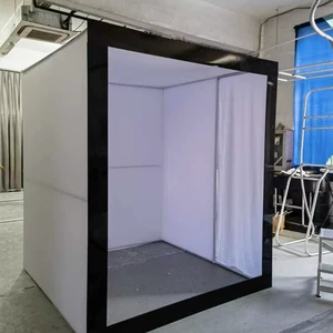 New Weddings Party Decoration Photography Background Props Pvc Magazine Photo Booth Box Backdrop Event Photo Booth Box