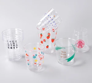 Custom Logo Disposable Clear Cups,Party Favor Accessories 2 Oz Tumbler, Mini Disposable Plastic Shot Glasses