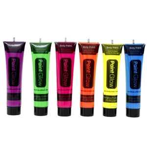 Wholesale UV Neon Black Light Fluorescent Face Paint Party Multiple Colors Body Painting Supplies Makeup