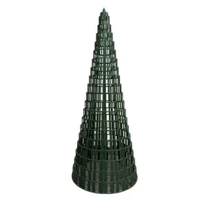 2025 Factory New Hot Pro 7FT Green Christmas Tree Stand Frame Set Foldable Design Multi-Occasion Outdoor Plaza Decor Made
