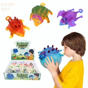 TPR Novelty Funny Prank Inflatable Dinosaur Stress Relief Ball Logo Printed Soft Anime Romance Model 2026052019 Youth Factory