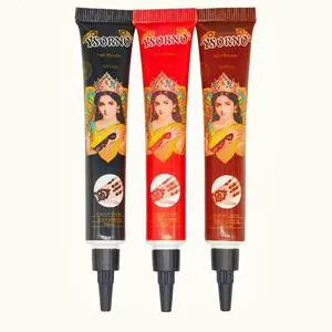 Export Quality Skin Friendly Black Gold Henna Cone for Wedding Festival and Party Mehndi Art Available at Best Price