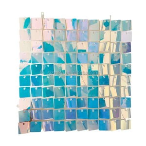 12pcs Per Box Interlock Grid Panel Wedding Events Backdrop Shimmer Sequin Panels Wall