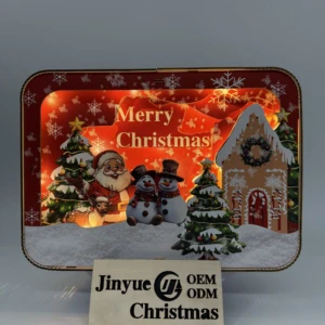 Eco Friendly Christmas Wooden Crafts Factory Wholesale Zhejiang Ornaments Home Decor Nativity Set Santa Snowman