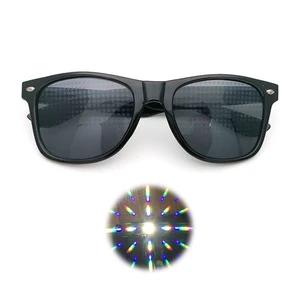 Beckon Custom Heart Effect Diffraction Fireworks Glasses Custom Logo on Frame for Party Light Show Concert Events