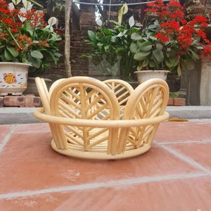 Rattan Prop for Newborn Photography in Flower Shape Handmade in Vietnam Eco Material
