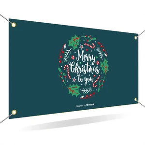 Custom Advertising Poster Hanging Perforated Pvc Vinyl Banner With Customized Size And Logo Printing