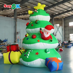 Custom Outdoor Decoration Inflatable Christmas Tree with Easy Setup