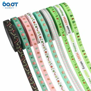 Christmas Ribbons,3/8inch Printed Grosgrain Ribbon Holiday Festival Christmas Satin Ribbons for Gift Wrapping Crafts Decorations