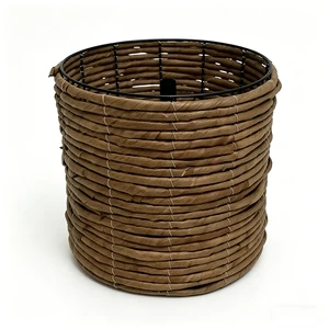 Brown Color Rattan Christmas Tree Stand Handwoven Rattan Tree Base Collar For Holiday Decor