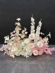 RHD Table Centerpiece Wedding Decoration Flowers 50cm Floral Arrangement for Wedding Events for Valentine's Day and Thanksgiving
