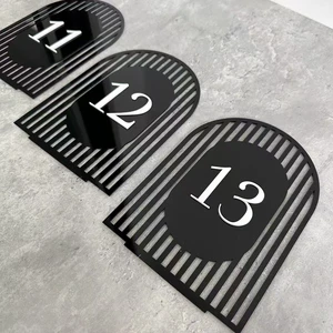 Hot Sale Acrylic Sheet Wedding Number Table Display Board Birthday Party Seat Sign