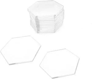 Modern Eco-Friendly Clear Acrylic Wedding Place Cards & Seating Charts-Customizable Size & Color