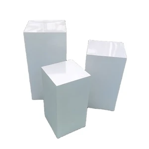 YOUYIZUO Iron Plinths Set of 3 Dessert Display Stand Table Decoration Birthday Party Set Pedestal Wedding Accessories Decoration